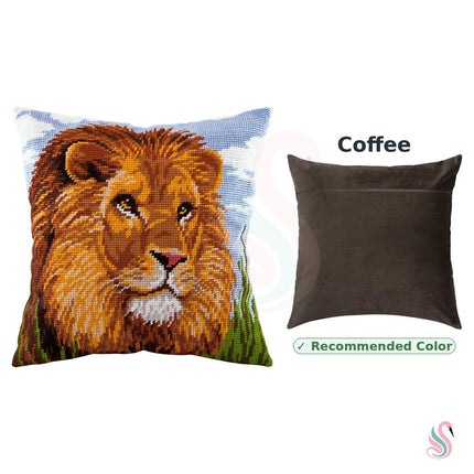 Needlepoint Pillow Kit "Lion"