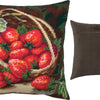 Needlepoint Pillow Kit "Strawberries in a Wicker Basket"