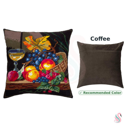 Needlepoint Pillow Kit "Still Life with Fruits"