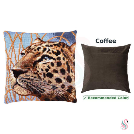 Needlepoint Pillow Kit "Leopard"