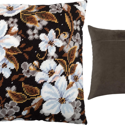 Needlepoint Pillow Kit "Apple Blossom"
