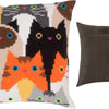 Cross Stitch Pillow Kit "Cat Choir"