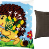 Cross Stitch Pillow Kit "Hedgehog with Dandelions"