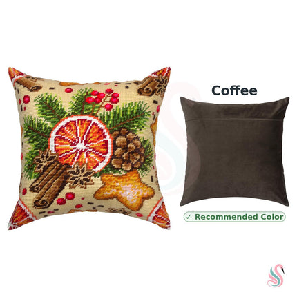 Needlepoint Pillow Kit "Mulled Wine"