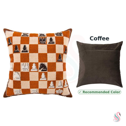 Needlepoint Pillow Kit "Chess"