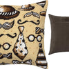 Needlepoint Pillow Kit "Ties and Mustaches"