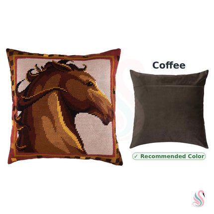 Needlepoint Pillow Kit "Stallion"