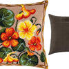 Needlepoint Pillow Kit "Nasturtium"