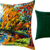 Needlepoint Pillow Kit "The Park in Fall"