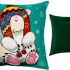 Needlepoint Pillow Kit "Bear in a Trapper Hat"