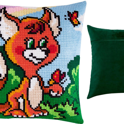 Cross Stitch Pillow Kit "Little Fox"