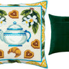 Needlepoint Pillow Kit "Tea and Cookies"