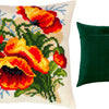 Cross Stitch Pillow Kit "Poppies, C. Klein"