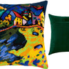 Needlepoint Pillow Kit "Houses on a Hill"