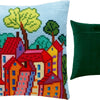 Cross Stitch Pillow Kit "Italian Town"