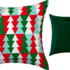 Needlepoint Pillow Kit "Christmas Trees Pattern"