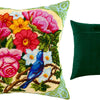 Needlepoint Pillow Kit "Nightingale in Flowers"