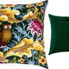 Needlepoint Pillow Kit "Owl, J. H. Dearle"