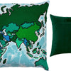 Needlepoint Pillow Kit "Map of the World"
