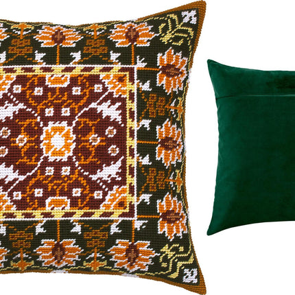 Needlepoint Pillow Kit "Little Flowers Pattern"