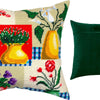 Needlepoint Pillow Kit "Vases and Flowers"
