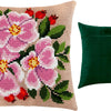 Cross Stitch Pillow Kit "Dog Rose"