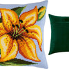 Cross Stitch Pillow Kit "Yellow Lily"