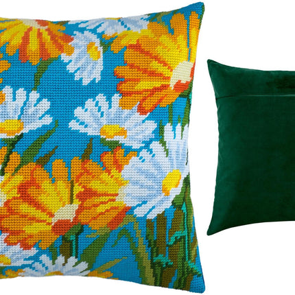 Needlepoint Pillow Kit "Daisies"