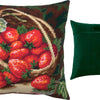 Needlepoint Pillow Kit "Strawberries in a Wicker Basket"
