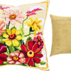 Needlepoint Pillow Kit "Zinnias"
