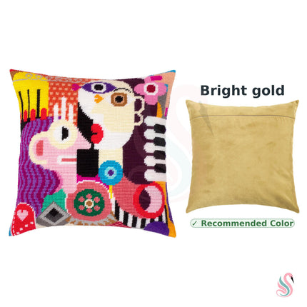 Needlepoint Pillow Kit "Radiant Women in Abstract"