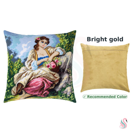 Needlepoint Pillow Kit "The Little Gardener"