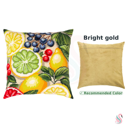 Needlepoint Pillow Kit "Fruit fiesta"