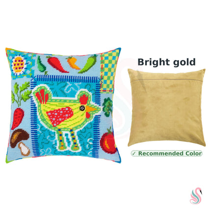 Needlepoint Pillow Kit "Rustic Kitchen Charm"