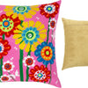 Needlepoint Pillow Kit "Multicolored daisies"