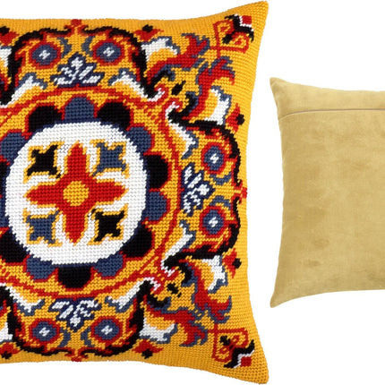 Needlepoint Pillow Kit "Persian Rosette"