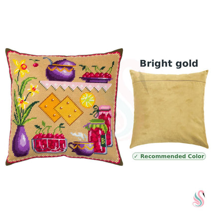 Needlepoint Pillow Kit "Cherry Jam"