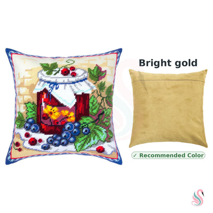 Needlepoint Pillow Kit "Still life with currants"