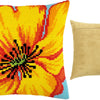 Cross Stitch Pillow Kit "Yellow Flower"