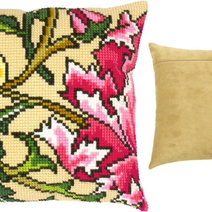 Cross Stitch Pillow Kit "Climbing Rose (Tree Series), J. G. Dearl"