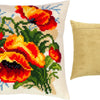 Cross Stitch Pillow Kit "Poppies, C. Klein"