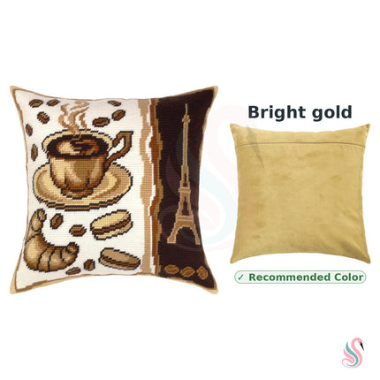 Needlepoint Pillow Kit "Breakfast in Paris"