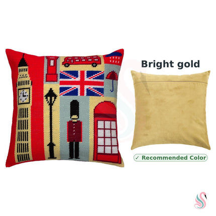 Needlepoint Pillow Kit "London Souvenirs"