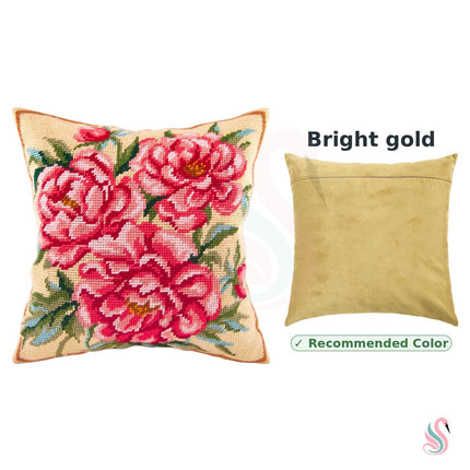 Needlepoint Pillow Kit "Peony"