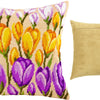 Needlepoint Pillow Kit "Crocuses"