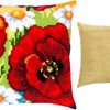 Cross Stitch Pillow Kit "Poppies with daisies"