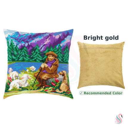 Needlepoint Pillow Kit "Blue Mountains"