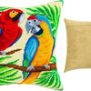 Needlepoint Pillow Kit "Two Parrots"
