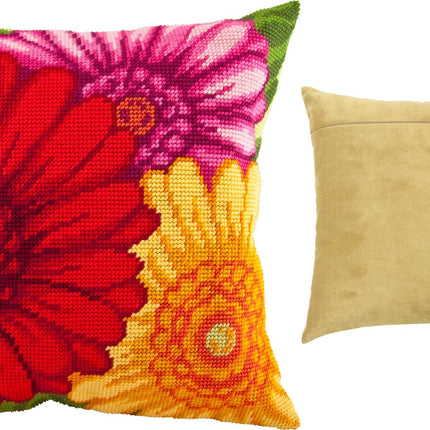 Needlepoint Pillow Kit "Gerbera"
