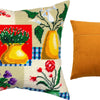 Needlepoint Pillow Kit "Vases and Flowers"